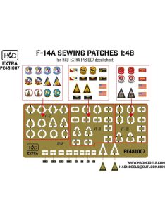   HAD models - F-14A-D sewing patches VF-2 VF-101 VF-31 photo-etched parts