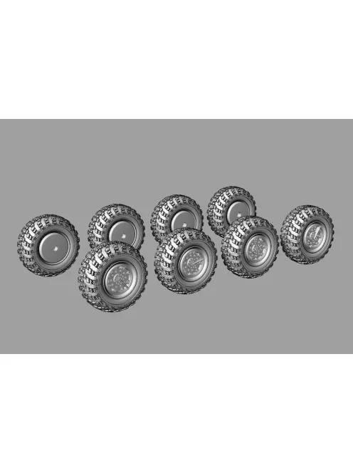 Hauler - Wheels for 9K714 OKA (SS-23 Spider) for Hobby Boss