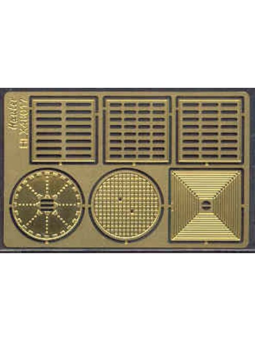 Hauler - 1/48 Grills and manholes photoetch  parts in scale 1-48