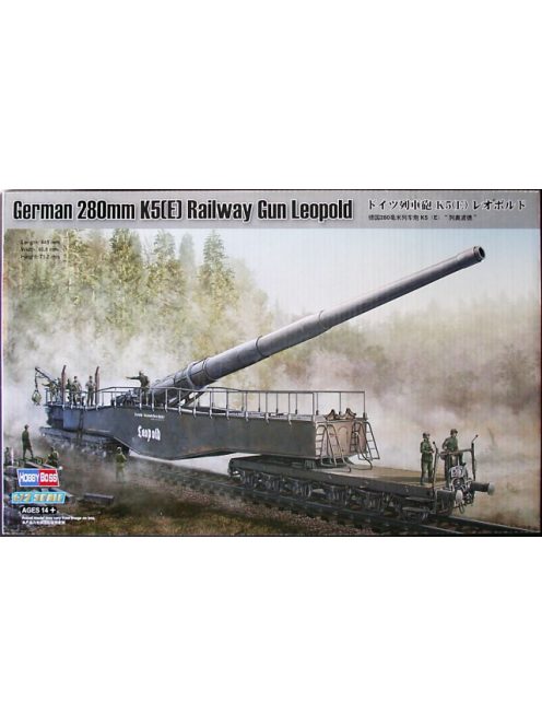 Hobbyboss - German 280Mm K5(E) Railway Gun Leopold