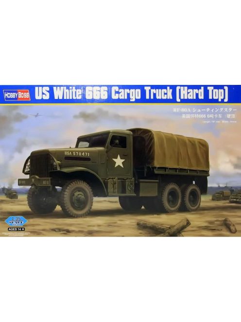 Hobbyboss - Us White 666 Cargo Hard Top