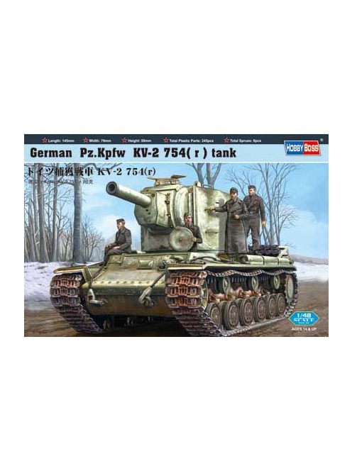 Hobbyboss - German Pz.Kpfw Kv-2 754(R) Tank