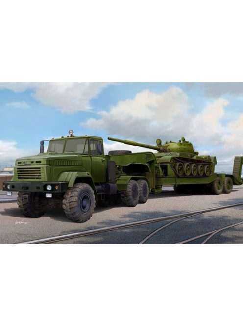 Hobbyboss - Ukraine KrAZ-6446 Tractor w.MAZ/ChMZAP- 5247G semitrailer