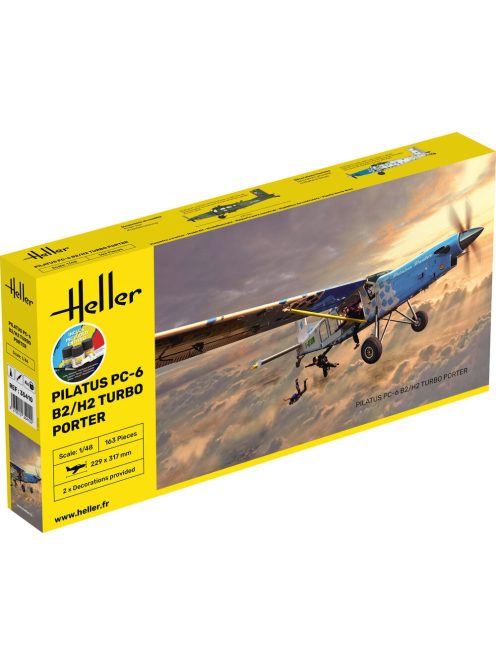 Heller - STARTER KIT PILATUS PC-6 B2/H2 Turbo Porter