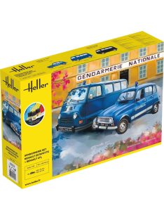   Heller - STARTER KIT Gendarmerie Set Renault Estafette + Renault 4TL