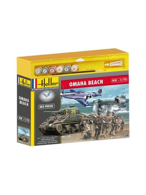 Heller - Omaha Beach(Sherman,P51,Lcvp,Figurinesus