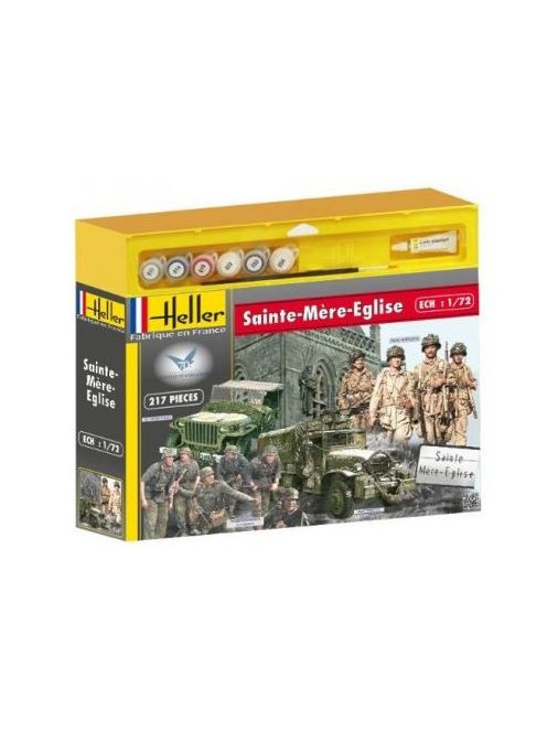 Heller - Sainte mere eglise(GMC,JEEP,2 sets de figurines)