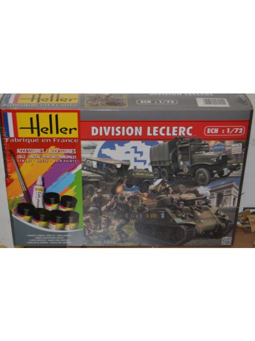 Heller - DIVISION LECLERC (M4A2 Sherman,GMC,Jeep, figurines)