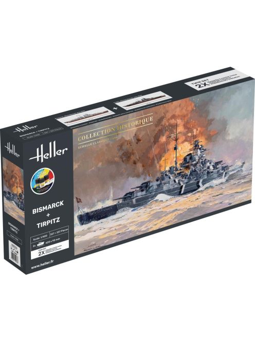 Heller - STARTER KIT Bismarck + Tirpitz TWINSET