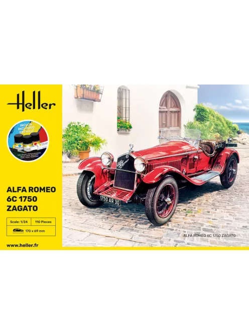 Heller - STARTER KIT Alfa Romeo 6C 1750 Zagato