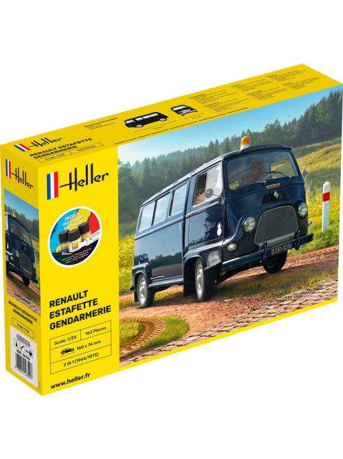 Heller - STARTER KIT RENAULT Estafette Gendarmerie New Mould