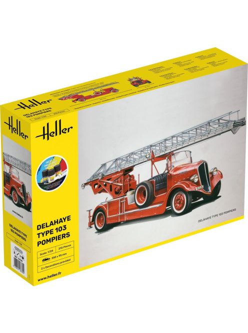 Heller - STARTER KIT Delahaye Type 103 Pompiers