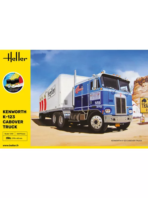 Heller - STARTER KIT Kenworth K-123 Cabover Truck