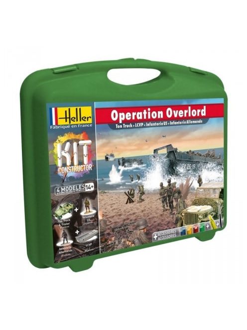 Heller - Operation Overlord (LCVP+Ton Truck+Solda