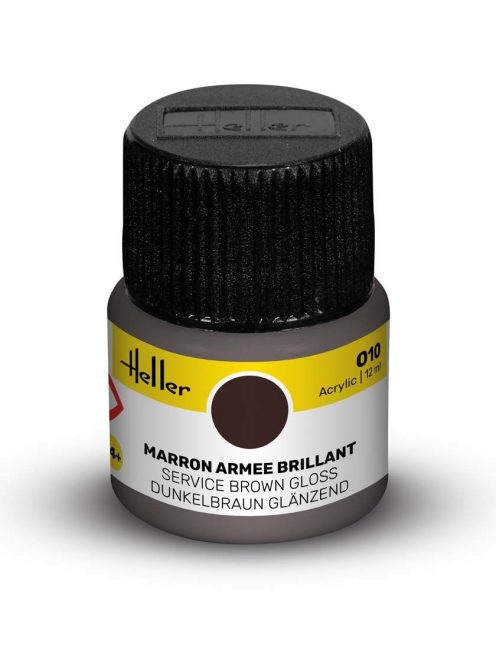Heller - Peinture Acrylic 010 marron armee brillant