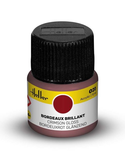 Heller - Peinture Acrylic 020 bordeaux brillant