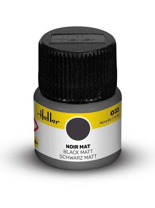 Heller - Peinture Acrylic 033 noir mat