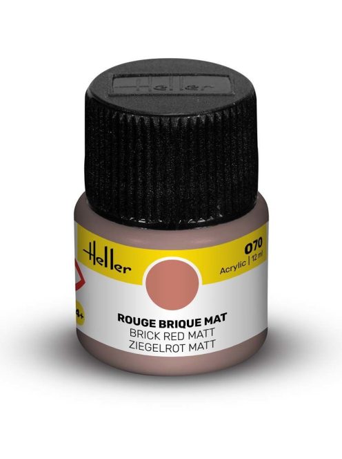 Heller - Peinture Acrylic 070 rouge brique mat