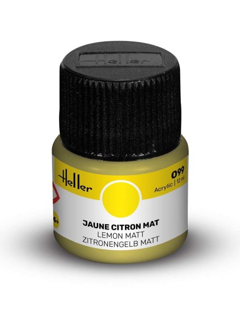 Heller - Peinture Acrylic 099 jaune citron mat