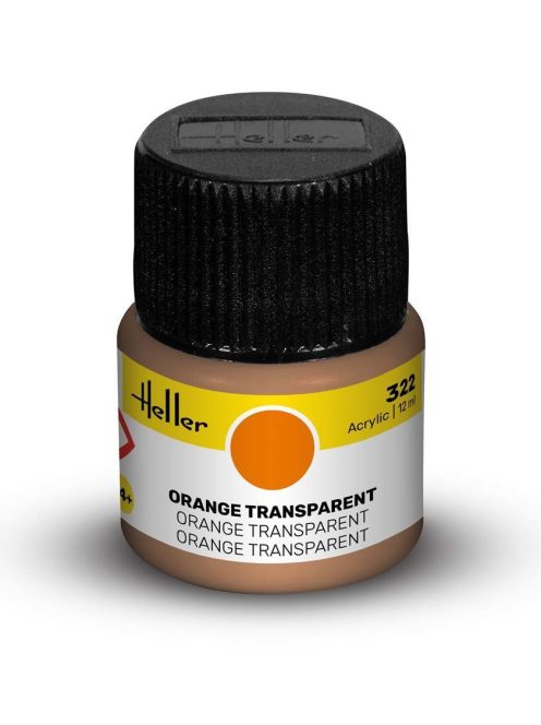 Heller - Peinture Acrylic 322 orange transparent 12ml