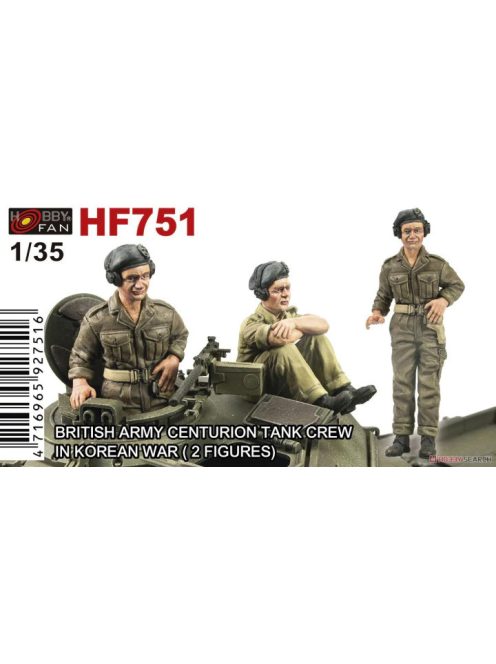 Hobby Fan - BRITISH ARMY CENTRURION TANK CREW IN KOREAN WAR-2 FIGURES