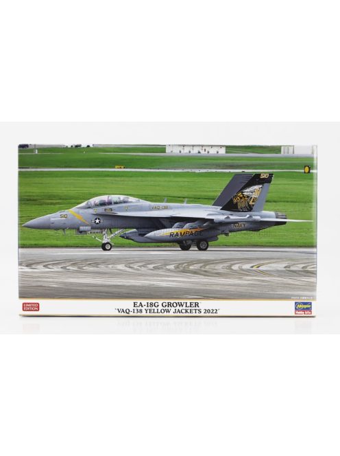 Hasegawa - BOEING EA-18G GROWLER VAQ-138 YELLOW JACKETS MILITARY AIRPLANE 2022 /