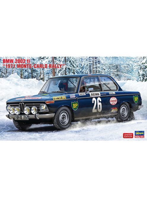 Hasegawa - Bmw 2002Ti N 26 Rally Montecarlo 1971 C.Ballot Lena - J.C.Morenas