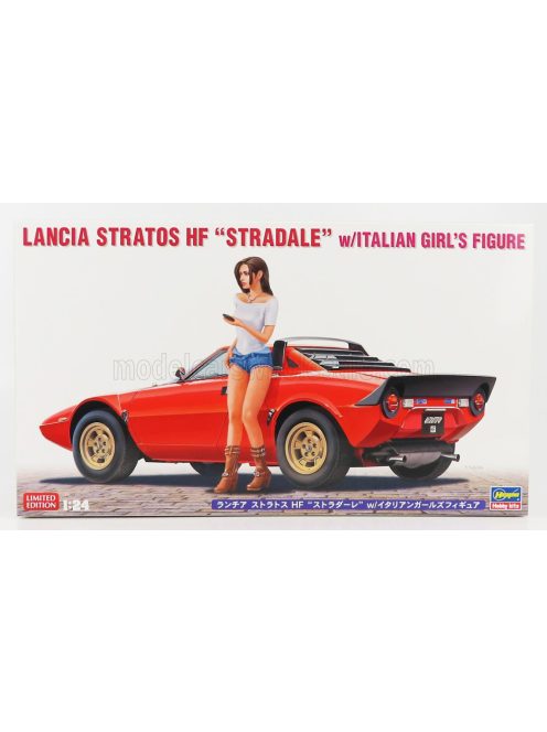 Hasegawa - LANCIA STRATOS HF 1974 WITH ITALIAN GIRL'S FIGURE /