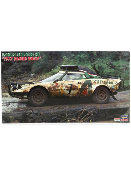 Hasegawa - LANCIA STRATOS HF ALITALIA N 7 3rd RALLY SAFARI 1977 S.MUNARI - P.SODANO WHITE GREEN RED