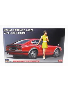   Hasegawa - NISSAN FAIRLADY 240ZG COUPE WITH 70s GIRL FIGURE 1972 /