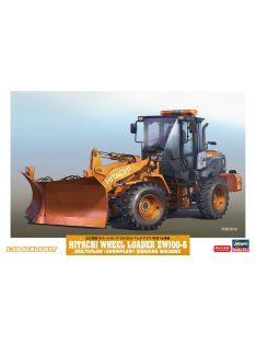   Hasegawa - Hitachi Fiat Zw100-6 Ruspa Gommata Tractor - Scraper - Spazzaneve - Snowplow