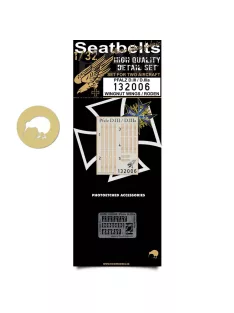   HGW Models - 1/32 Pfalz D.III/D.IIIa - Fabric Seat Belts  - 2 sets Wingnut Wings, Roden