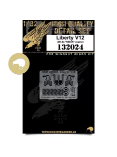   HGW Models - 1/32 DH.9a - Liberty V.12 Engine - Photo-etched Sets  - Wingnut Wings
