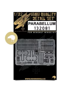   HGW Models - 1/32 Parabellum (machine gun) - Photo-etched Sets  - for various Wingnut Wings kits