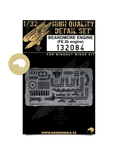   HGW Models - 1/32 FE.2b - Beardmore Engine - Photo-etched Sets  - Wingnut Wings