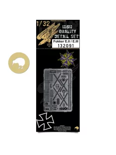   HGW Models - 1/32 Fokker E.II / E.III - Photo-etched Sets  - Wingnut Wings