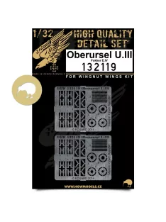   HGW Models - 1/32 Fokker E.IV - Oberursel U.III Engine - Photo-etched Sets  - Wingnut Wings