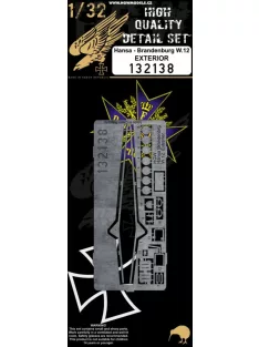   HGW Models - 1/32 Hansa-Brandenburg W.12 Exterior - Photo-etched Sets  - Wingnut Wings