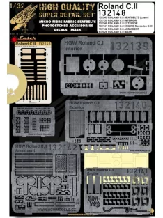   HGW Models - 1/32 Roland C.II - Super Detail Set - Photo-etched Sets  - Wingnut Wings