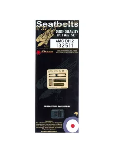   HGW Models - 1/32 AMC DH.2 - Fabric Seat Belts  - pre-cut (laser) Wingnut Wings