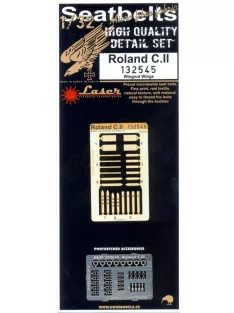   HGW Models - 1/32 Roland C.II - Fabric Seat Belts  - pre-cut (laser) Wingnut Wings