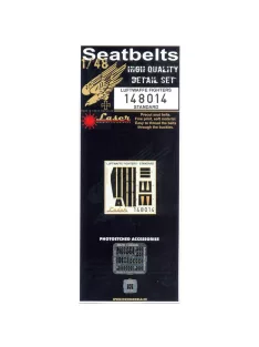   HGW Models - 1/48 Luftwaffe Fighters - Early - Microplastic Seat Belts - pre-cut (laser) WWII era
