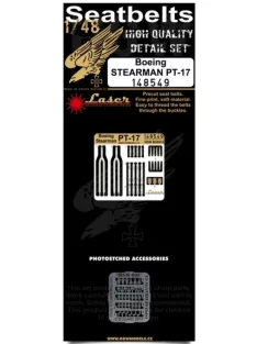   HGW Models - 1/48 Boeing Stearman PT-17 - Microplastic Seat Belts - pre-cut (laser)