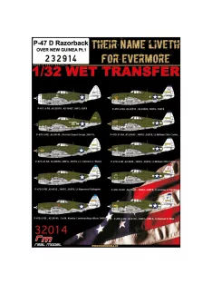  HGW Models - 1/32 P-47 D Razorback OVER NEW GUINEA Pt.1 - Wet Transfers
