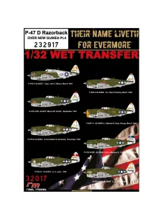   HGW Models - 1/32 P-47D RAZORBACK OVER NEW GUINEA Pt.4 Markings