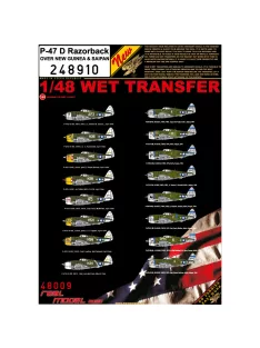   HGW Models - 1/48 U.S. NATIONAL INSIGNIA 1943-1944 - Wet Transfers