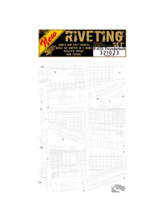   HGW Models - 1/32 P-47D Thunderbolt - Super Riveting Set - Riveting Sets - Hasegawa