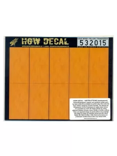   HGW Models - 1/32 Light Wood - Yellow Tone - Decals Wood Grain - transparent 10 pc. of 60 x 32 mm