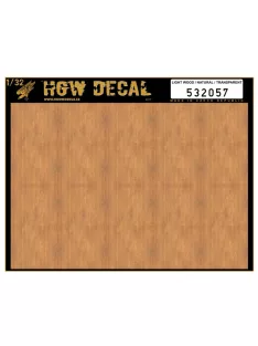   HGW Models - 1/32 Light wood - Transparent  - Decals Wood Grain - transparent no grid sheet: A5