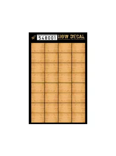   HGW Models - 1/48 Pine Tree - Natural Tone - Decals Wood Grain - transparent 32 pc. 41 x 30 mm